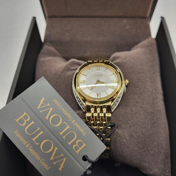 Bulova Classic Diamond Stainless Steel Quartz Ladies Watch main image 4